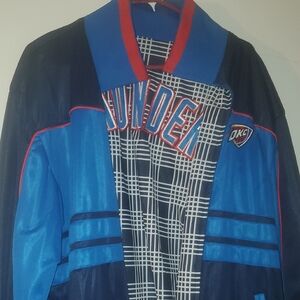 Unk Blue and Red Men's Dual Jacket OKC THUNDER